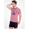 Летняя мужская футболка с кораблем Ferrucci FE_2717 Aliscafo rosso