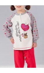 Теплая пижама из хлопка для девочек Stella Due Gi В5721