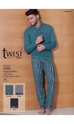Мужская домашняя одежда цвета морской волны Twisi Twisi_Flavio