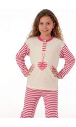 Утепленная пижамка для девочки Snelly Snelly_40032 panna