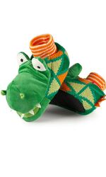 Мягкие детские тапочки в виде крокодила Soxo Мягкие тапочки 63560 green