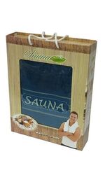 Большое махровое полотенце для бани-сауны SAUNA 100x170 (EA) Подарочная коробка.