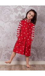 Красный халат для девочки BoboSette BoboSette_Dora