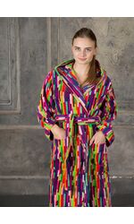 Яркий женский махровый халат Riviera Carillo Home Riviera_Fashion 02 donna