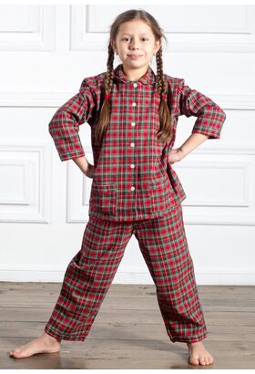 Стильная детская пижама из натурального хлопка Honey Pellegrini_Lucy girl flanella 641