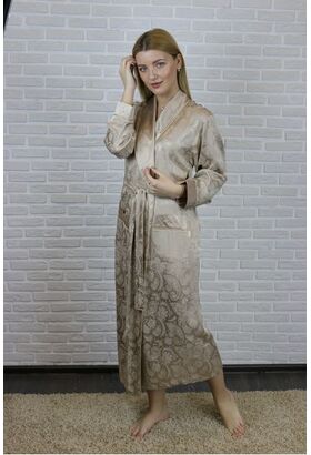 Женский атласный халат из бамбука Silk bamboo (9210)