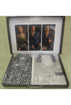 Шелковый халат и пижама Leopardo (EA)