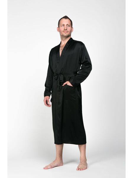 Мужской халат из натурального шелка Luxe Dream