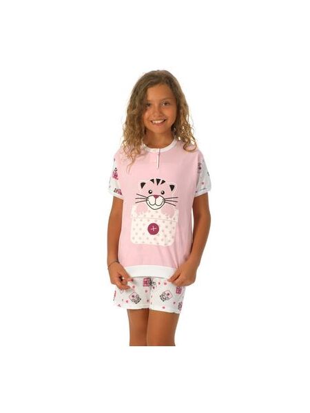 Летняя пижама для девочки с котиками Snelly Snelly_40023