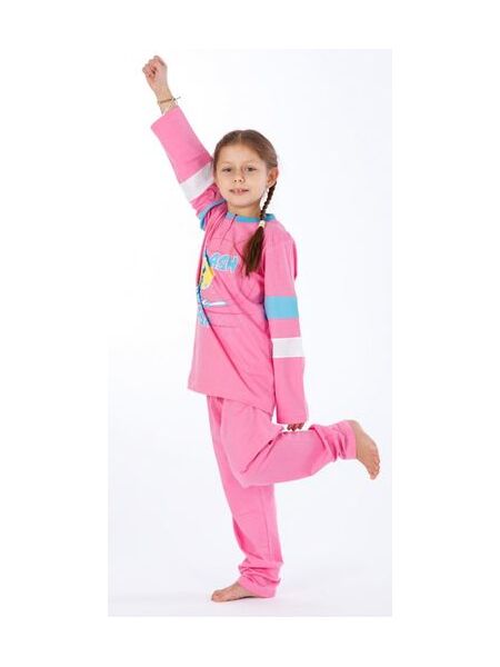 Хлопковая пижама для девочек Eclisse C2195