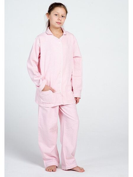 Классическая клетчатая пижама для девочки из фланели Honey Pellegrini_Lucy girl flanella 891