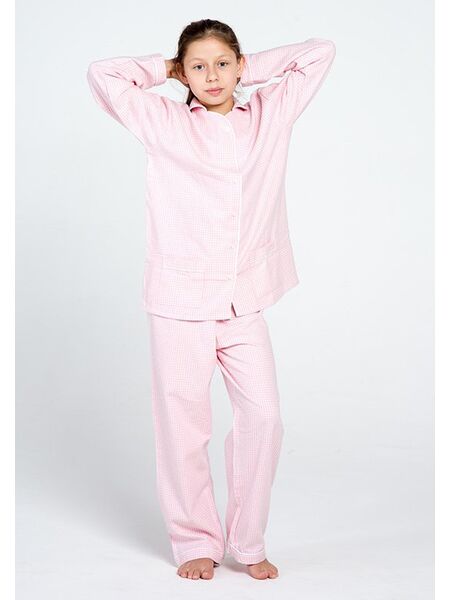 Классическая клетчатая пижама для девочки из фланели Honey Pellegrini_Lucy girl flanella 891