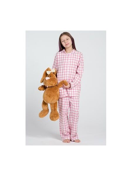 Пижама для девочек из натурального хлопка (фланели) Honey Pellegrini_Lucy girl flanella 890