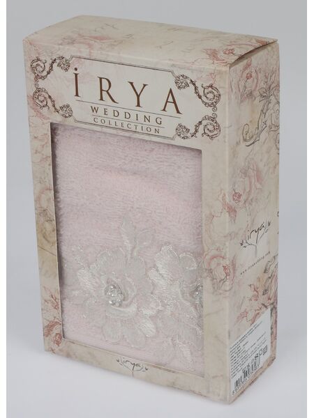 Полотенце махровое в коробке "IRYA" французский PEARLY гипюром (70x130) см 1/1