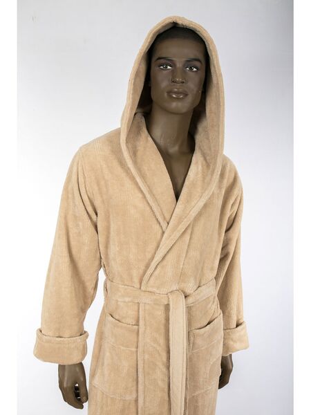 Мужской халат с капюшоном из бамбука Адам (LPL 503)