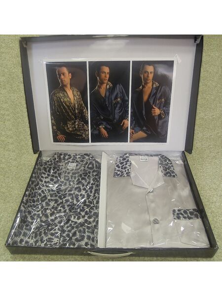 Шелковый халат и пижама Leopardo (EA)